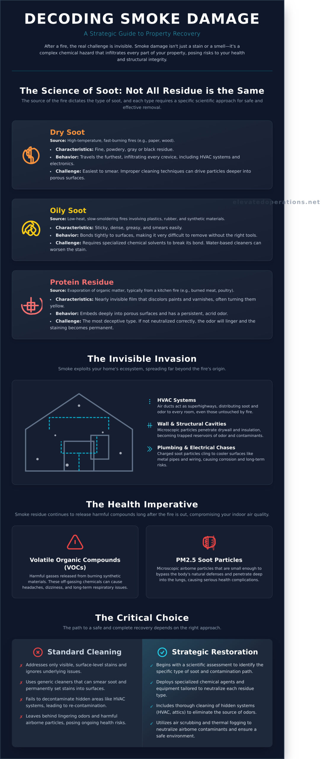 Smoke Damage Restoration in Marietta, GA: A Strategic Path to Property Recovery - Infographic