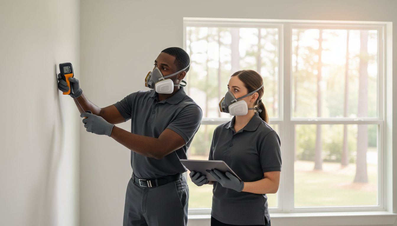 Mold remediation work completed in a Metro Atlanta home