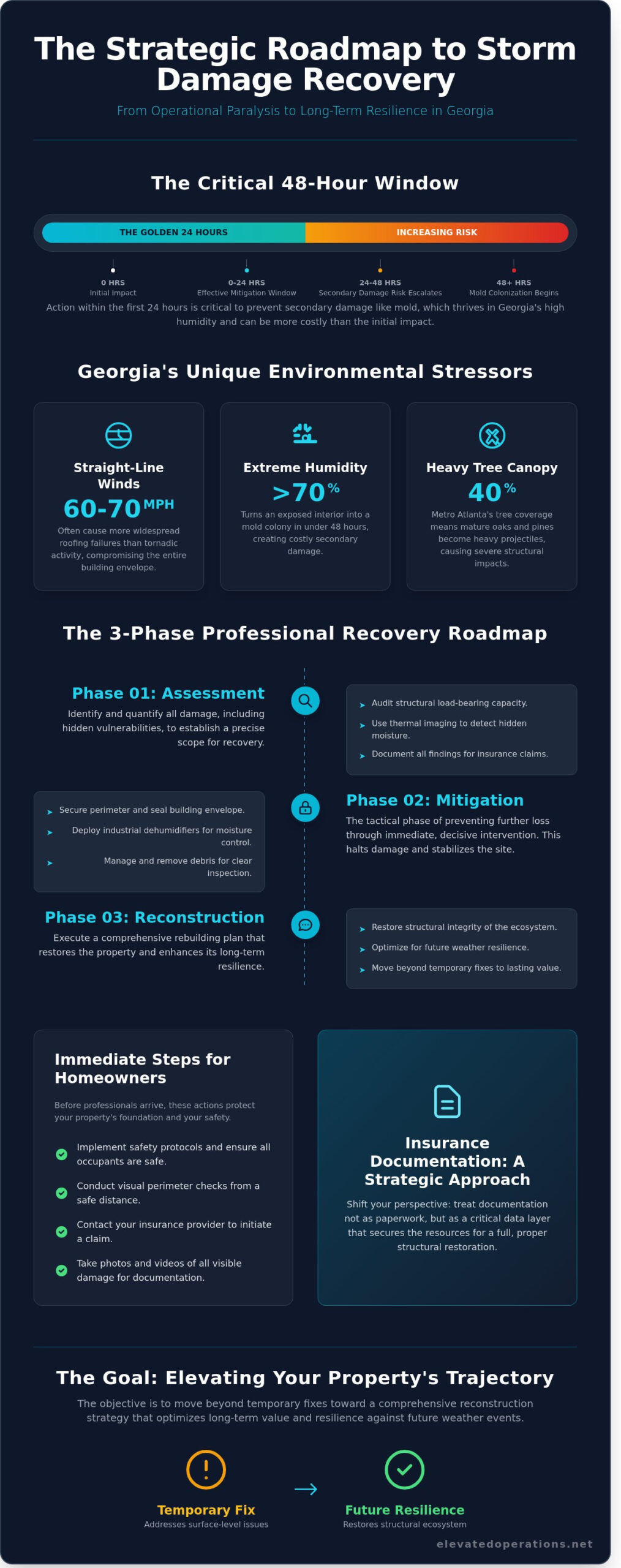 Professional Storm Damage Services in Mableton & Metro Atlanta: A Strategic Recovery Guide - Infographic
