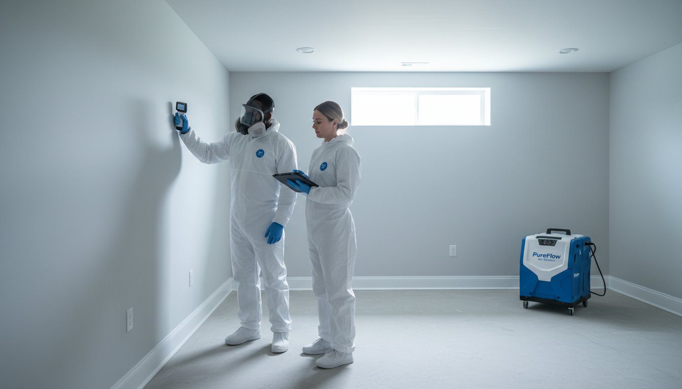 Certified biohazard sewage cleanup crew responding in Metro Atlanta