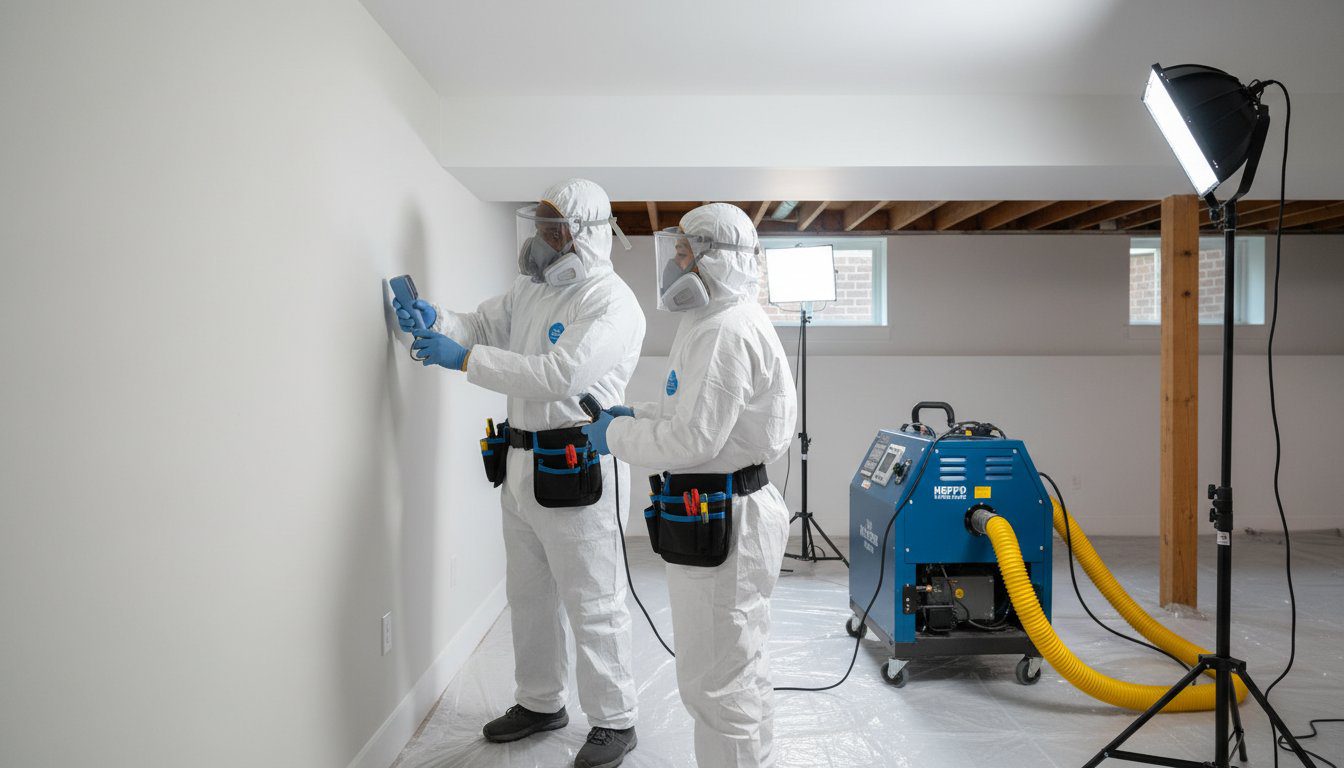 Crawl space mold removal work completed under a Metro Atlanta home