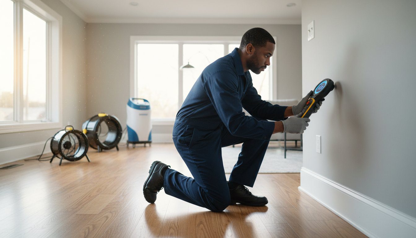 Dehumidification equipment running inside a Metro Atlanta property
