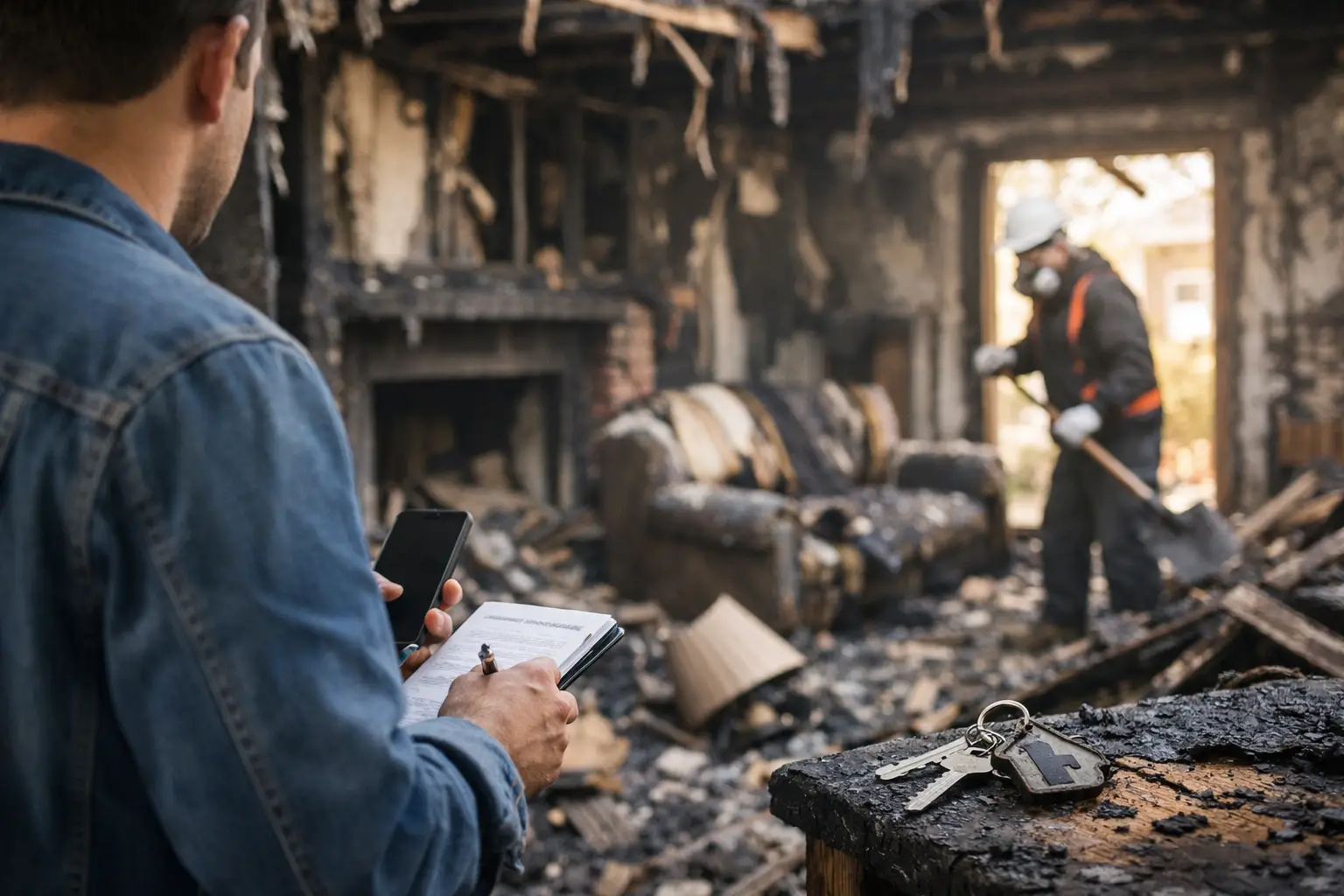 Fire and smoke damage cleanup