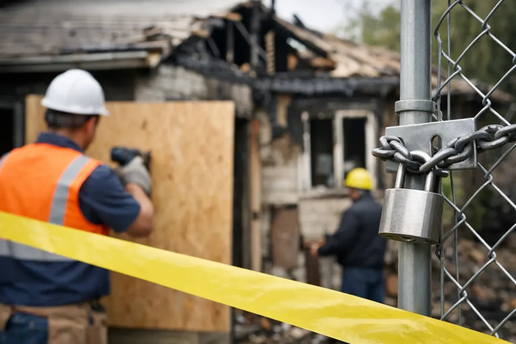 How to Secure Home After Fire Damage Safely