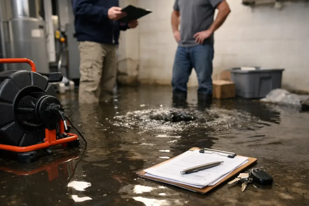 Who Covers Sewer Backup Damage After a Loss?