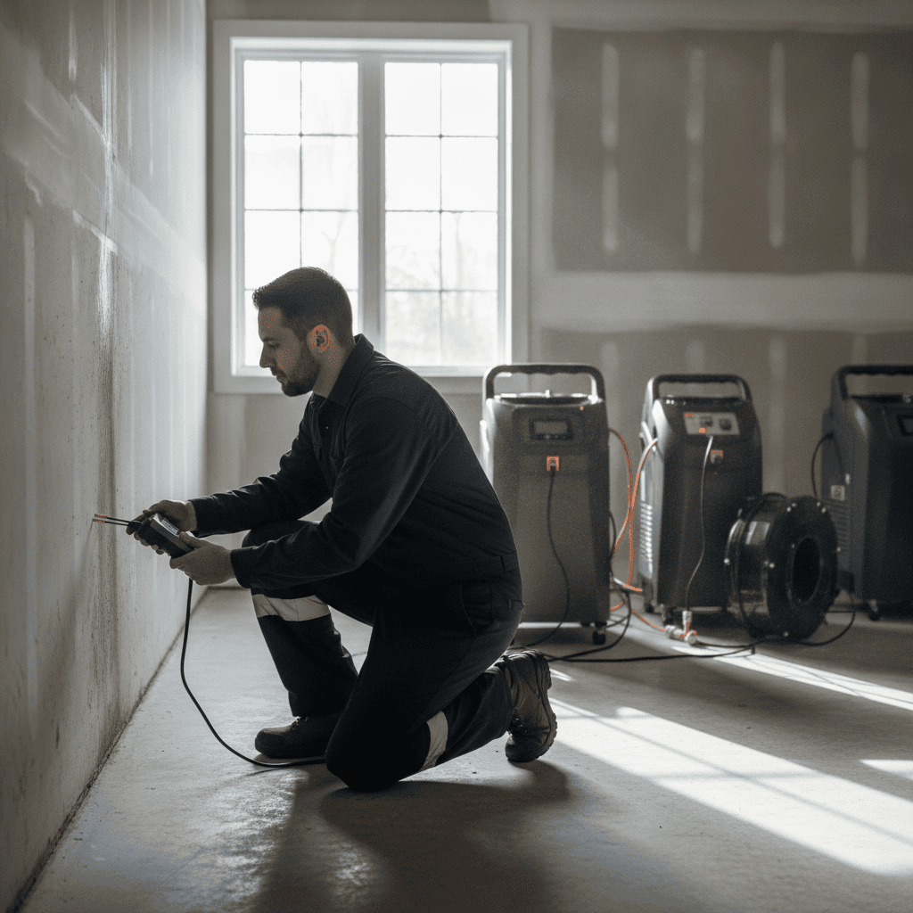 How do I go about eliminating mold after water damage?