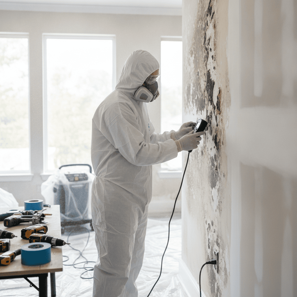What should I do about black mold after water damage?