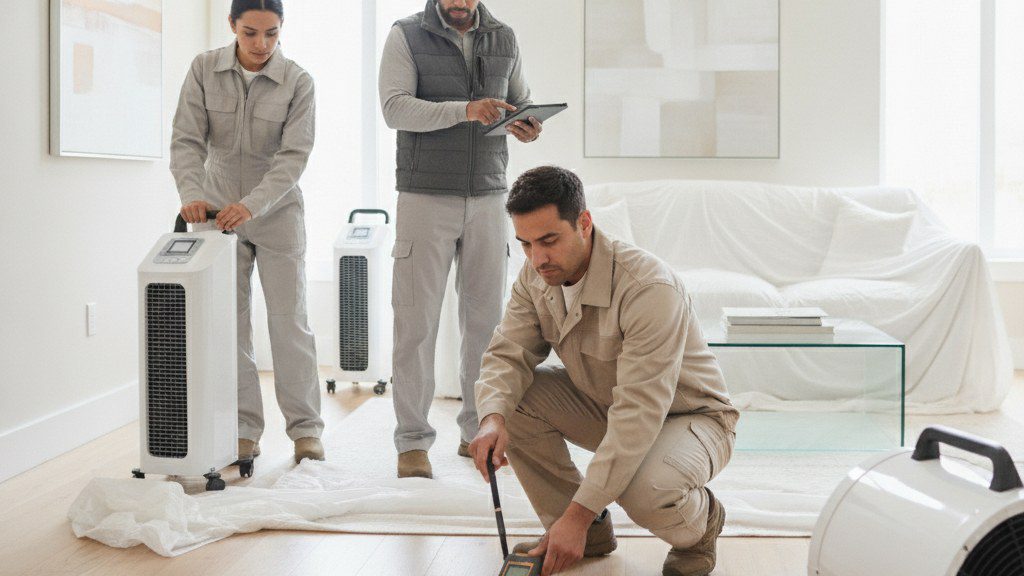 How do I choose a water damage company near me after a leak?