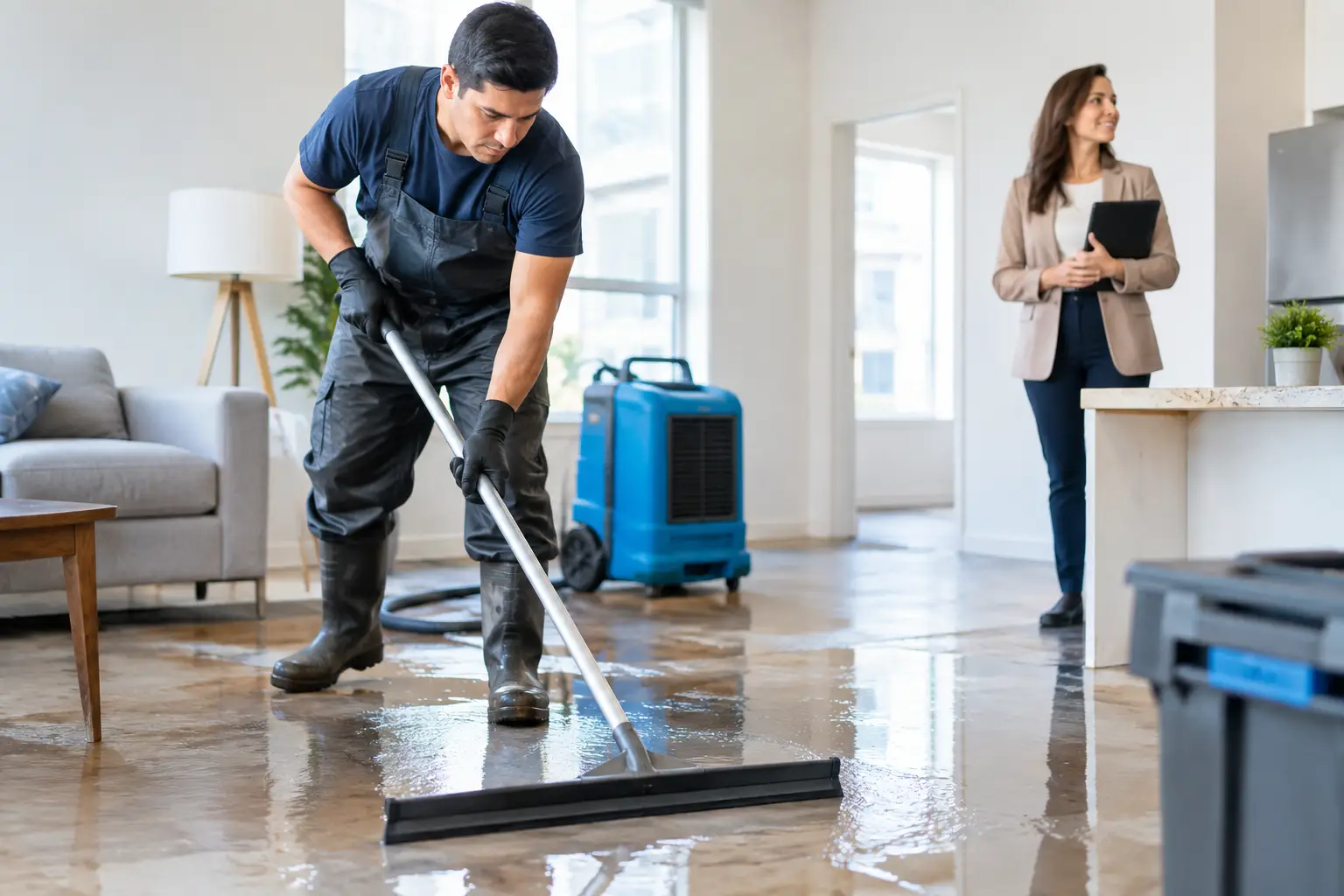 How do I find water damage repair near me fast when my home is flooding?